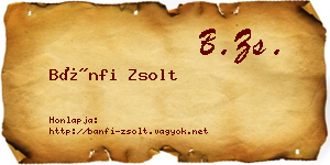 Bánfi Zsolt névjegykártya